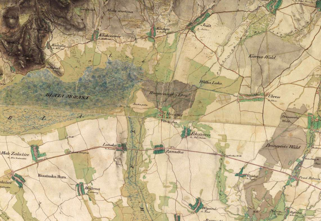 Ubrez Area - 2nd Military Survey 1800s, Mapire.eu site 